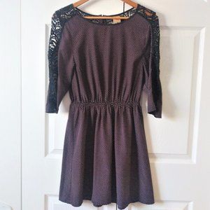 Oxmo Dark Purple and Black Dress